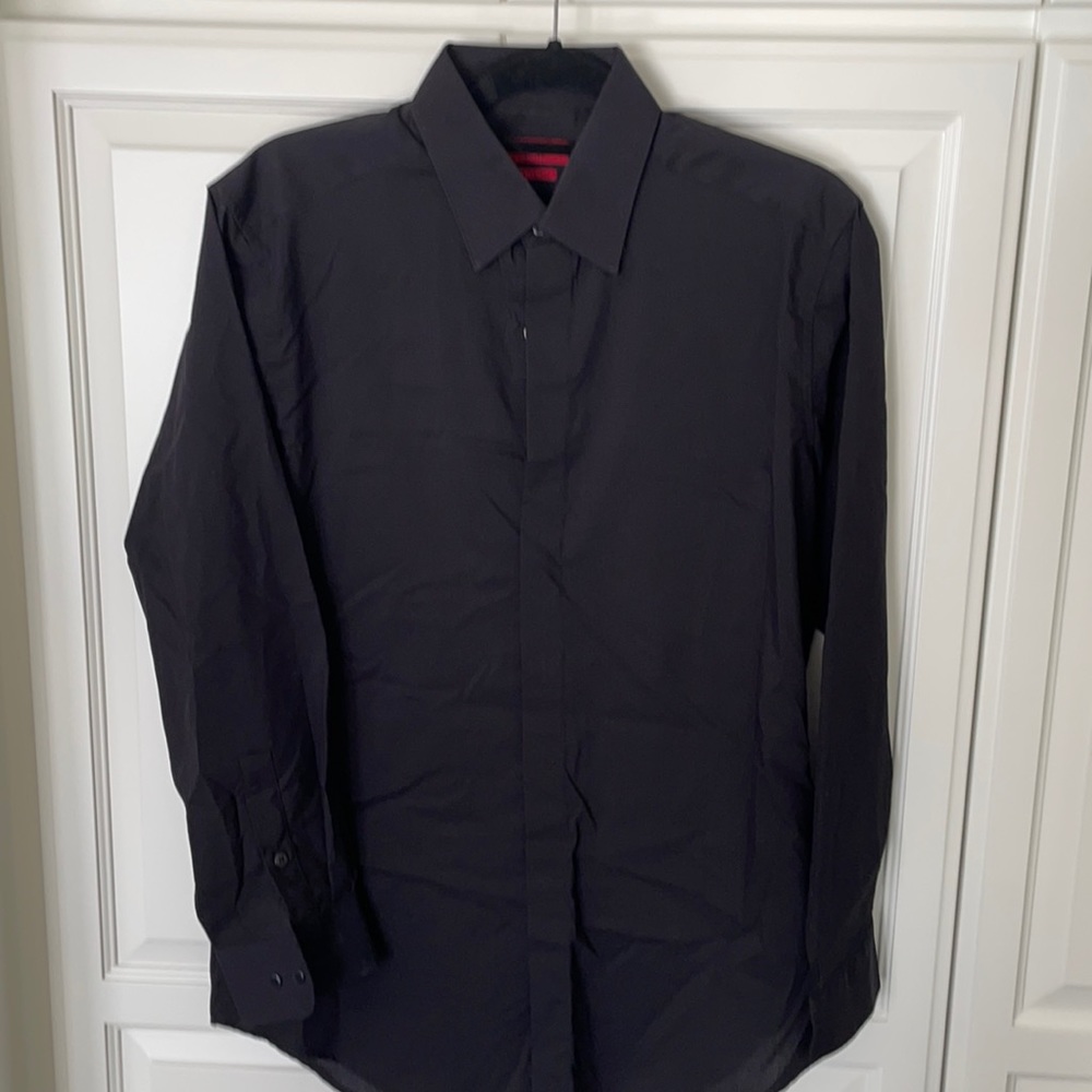 Alfani fitted black dress shirt